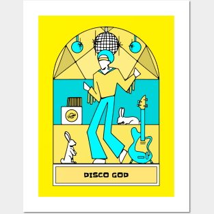 Disco God (version 2) Posters and Art